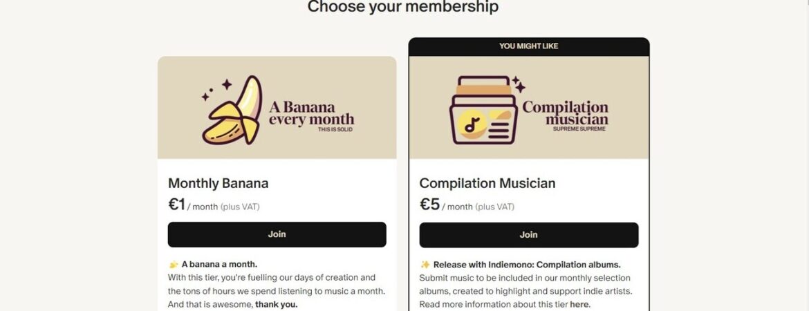 Indiemono Patreon Membership